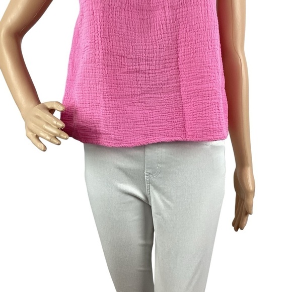 Monrow Ruffle Tank Size S Pink - Picture 3 of 7